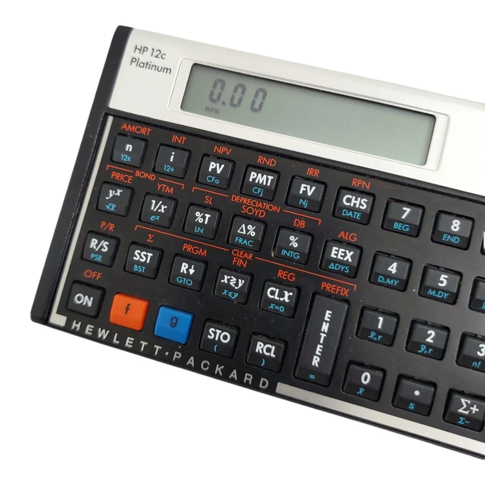 VTG Hewlett Packard HP 12C Platinum 25th Anniversary Financial Calculator